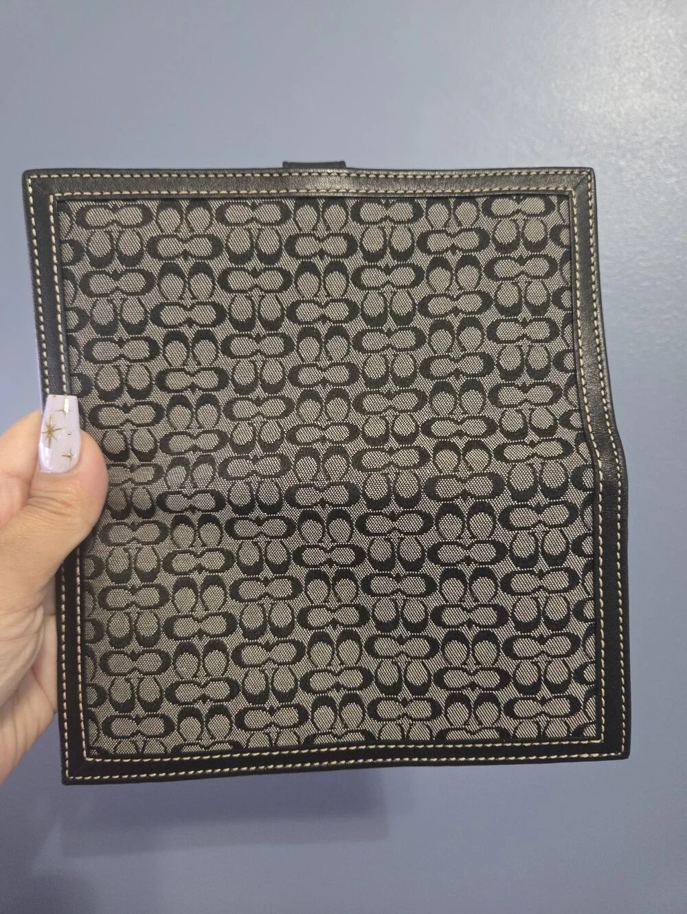 Coach Signature Canvas Wallet Bifold Checkbook